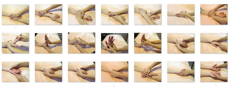 ハンドリフレクソロジーの手技の写真